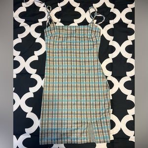 Mini Body Con Slit Dress.